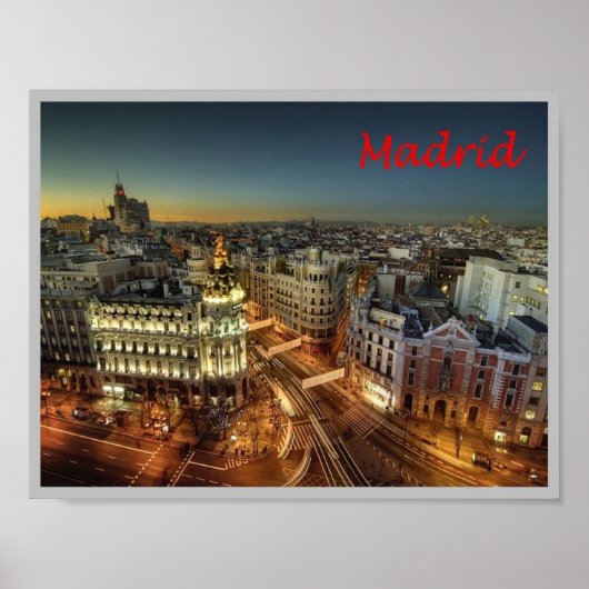 Spanje - Madrid - City - Poster (Voorkant)