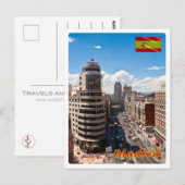 Spanje - Madrid - downtown Avenu - Briefkaart (Voorkant / Achterkant)