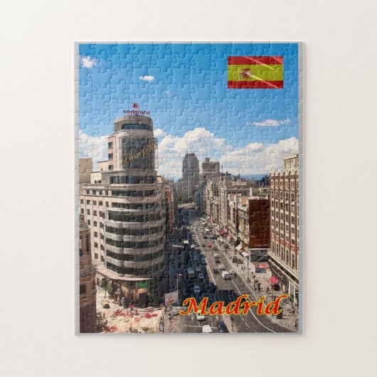 Spanje - Madrid - downtown Avenu - Legpuzzel (Verticaal)