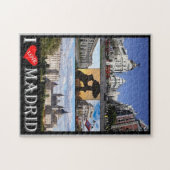 Spanje - Madrid - I Love - Legpuzzel (Horizontaal)