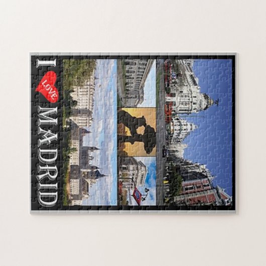 Spanje - Madrid - I Love - Legpuzzel (Horizontaal)
