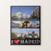 Spanje - Madrid - I Love - Legpuzzel (Verticaal)