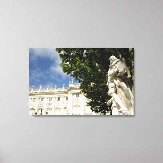 Spanje, Madrid. Koninklijk Paleis. Canvas Afdruk (Voorkant)