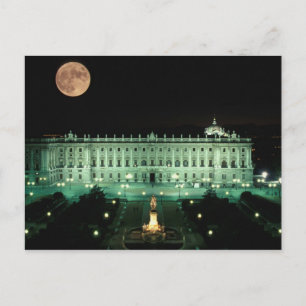 Spanje, Madrid, Koninklijk Paleis en Plaza de Briefkaart