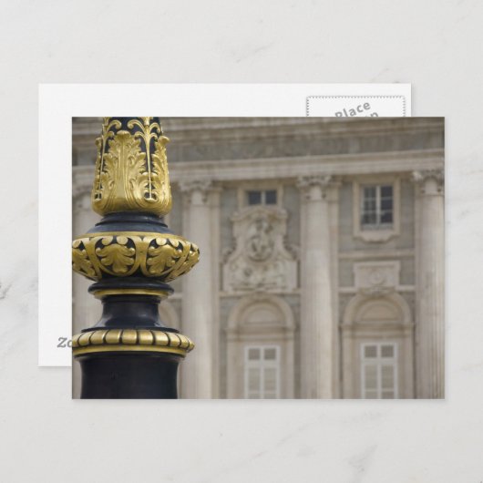 Spanje, Madrid. Koninklijk Paleis,  gloeilamp Briefkaart (Voorkant / Achterkant)