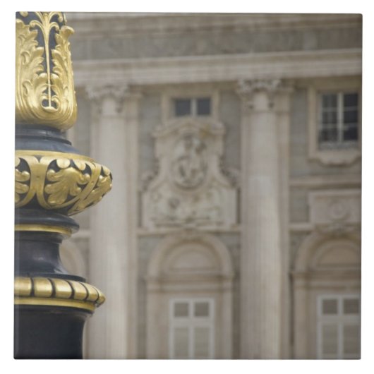 Spanje, Madrid. Koninklijk Paleis,  gloeilamp Tegeltje (Voorkant)