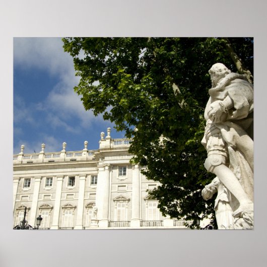 Spanje, Madrid. Koninklijk Paleis. Poster (Voorkant)