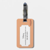 Spanje: Madrid Map, C1920 Bagagelabel (Achterkant verticaal)