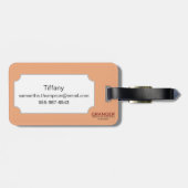 Spanje: Madrid Map, C1920 Bagagelabel (Achterkant horizontaal)