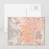 Spanje: Madrid Map, C1920 Briefkaart (Voorkant / Achterkant)