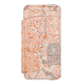 Spanje: Madrid Map, C1920 Incipio iPhone Portemonnee Hoesje (Voorkant Agenda)