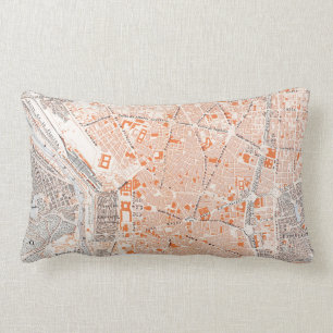 Spanje: Madrid Map, C1920 Kussen