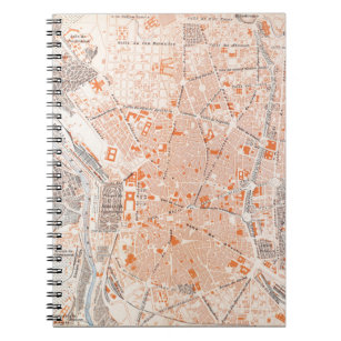 Spanje: Madrid Map, C1920 Notitieboek