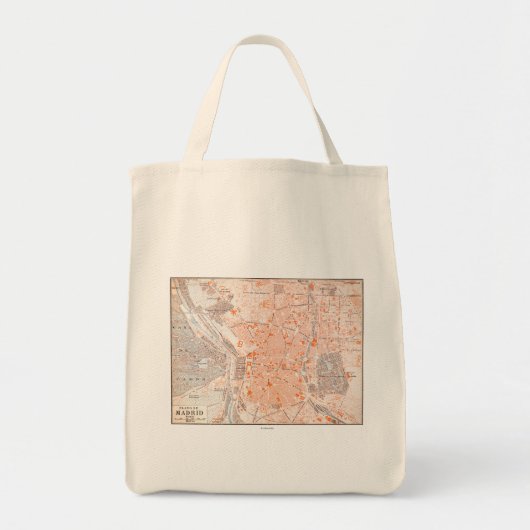 Spanje: Madrid Map, C1920 Tote Bag (Voorkant)