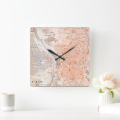 Spanje: Madrid Map, C1920 Vierkante Klok (Huis)