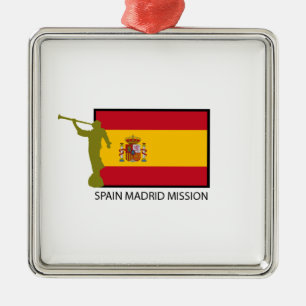 SPANJE MADRID MISSIE LDS CTR METALEN ORNAMENT