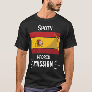 Spanje Madrid Mormon LDS Missie Missionaris T-shirt