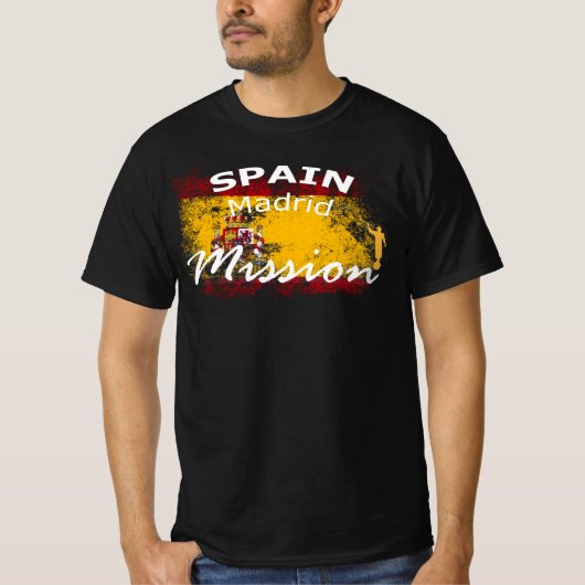 Spanje Madrid Mormon LDS-missie T-shirt (Voorkant)