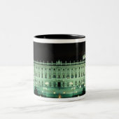 Spanje, Madrid, Royal Palace en Plaza de Tweekleurige Koffiemok (Center)