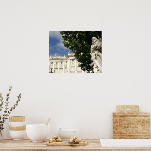 Spanje, Madrid. Royal Palace. Poster (Keuken)