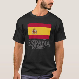 Spanje Madrid Vlag Reis Europe Holiday T-shirt