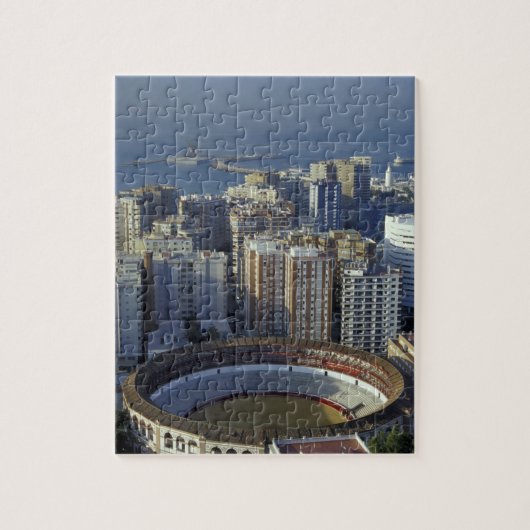 Spanje, Malaga, Andalusië Uitzicht op Plaza de Tor Legpuzzel (Verticaal)