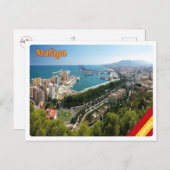 Spanje - Malaga - Briefkaart (Voorkant / Achterkant)