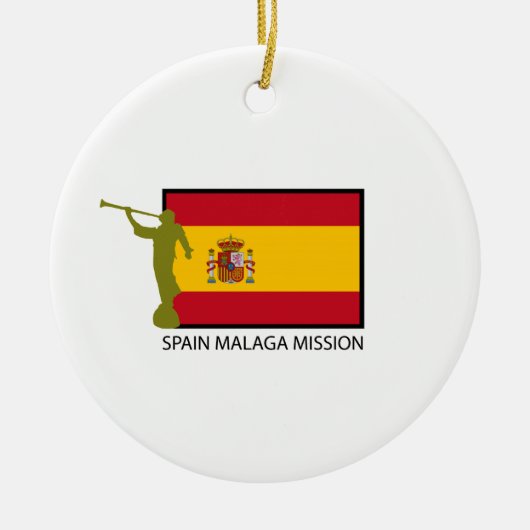 SPANJE MALAGA MISSIE LDS CTR KERAMISCH ORNAMENT (Voorkant)