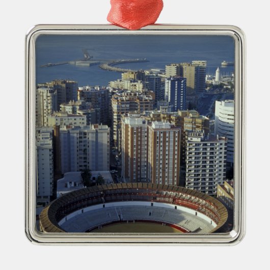 Spanje, Malaga, Uitzicht Andalusië van Plaza de To Metalen Ornament (Voorkant)