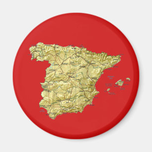 Spanje Map Magnet