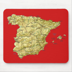 Spanje Map Mousepad Muismat