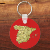 Spanje Map Sleutelhanger (Voorkant)