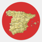 Spanje Map Sticker (Voorkant)