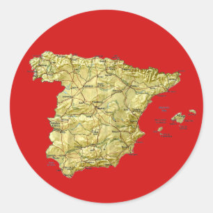 Spanje Map Sticker
