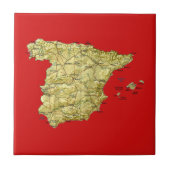 Spanje Map Tile Tegeltje (Voorkant)