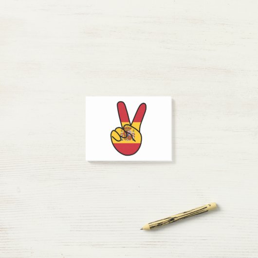 Spanje Markering V Post-it® Notes (Op bureau)