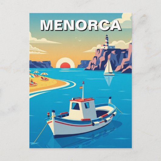 Spanje Menorca Ansichtkaart Briefkaart (Voorkant)