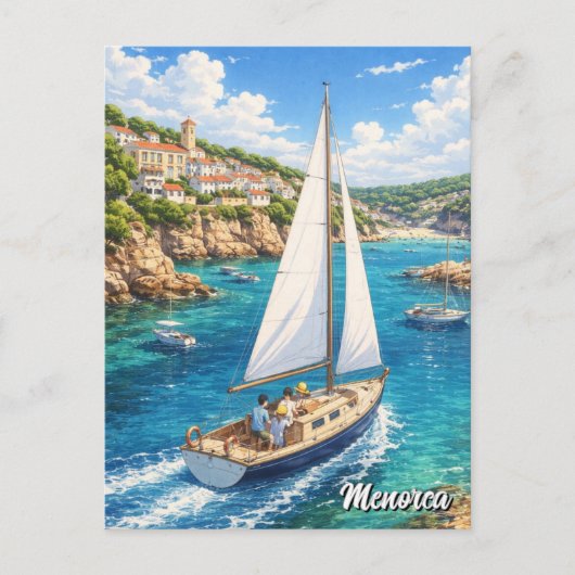 Spanje Menorca Ansichtkaart Briefkaart (Voorkant)