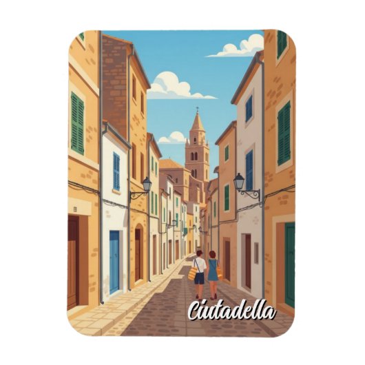 Spanje Menorca Ciutadella Ansichtkaart Magneet (Verticaal)