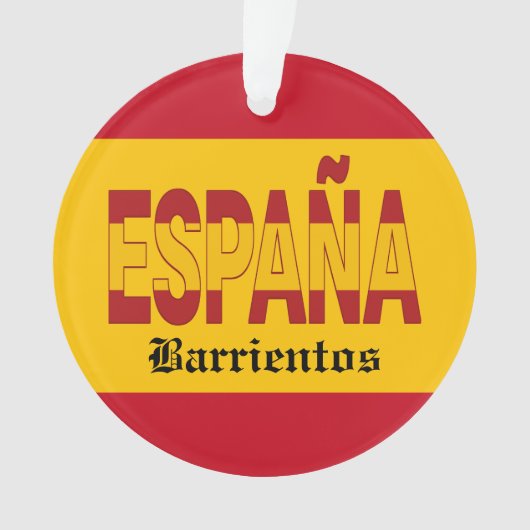 SPANJE Monogram - ZIE TERUG! Ornament (voorkant)