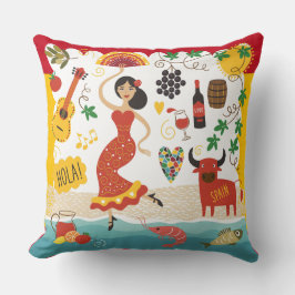 SPANJE Monogram - ZIE TERUG! Sierkussens Kussen