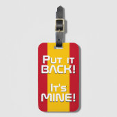 Spanje National Flag Patriotic Bagagelabel (Voorkant (verticaal))