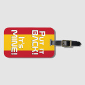 Spanje National Flag Patriotic Bagagelabel (Voorkant (horizontaal))