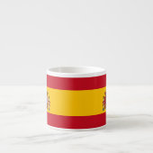 Spanje National Flag Patriotic Espresso Kop (Voorkant)