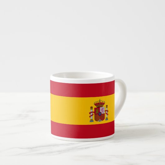Spanje National Flag Patriotic Espresso Kop (Voorkant rechts)