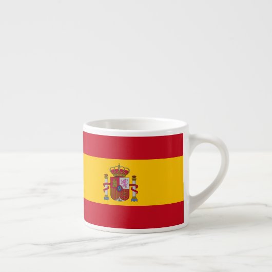 Spanje National Flag Patriotic Espresso Kop (Rechts)