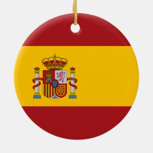 Spanje Nationale vlag Keramisch Ornament (Achterkant)