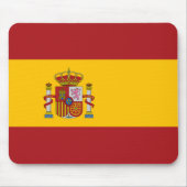 Spanje Nationale vlag Mousepad Muismat (Voorkant)