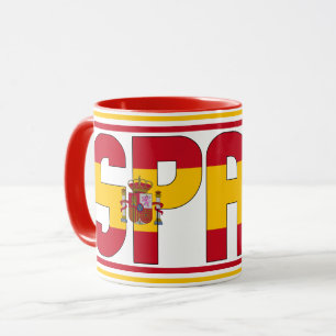 Spanje Nationale Vlag Patriottische Koffie Mok