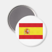 Spanje Nationale Vlag vereenvoudigd Magneet (Voorkant / Achterkant)